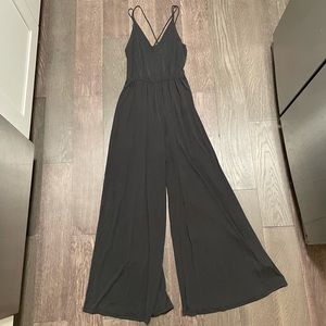 Strappy black jumpsuit